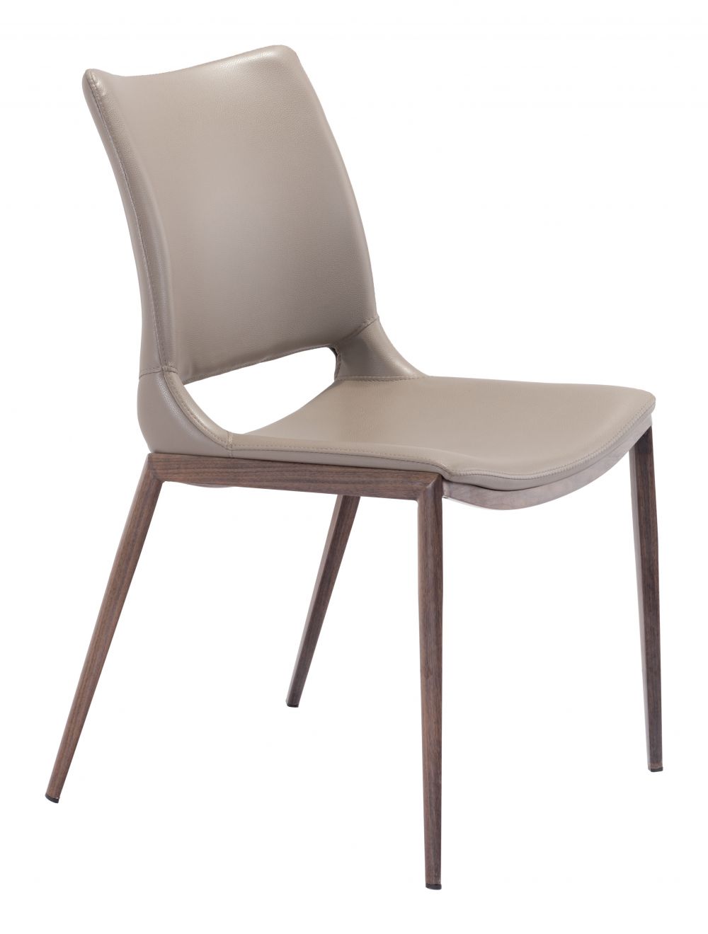 Ace Dining Chair – Brown & Walnut