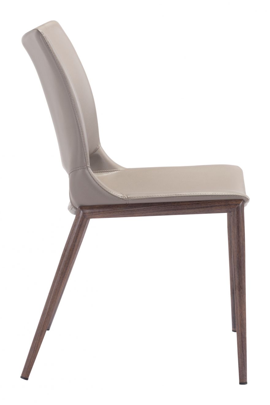 Ace Dining Chair – Brown & Walnut