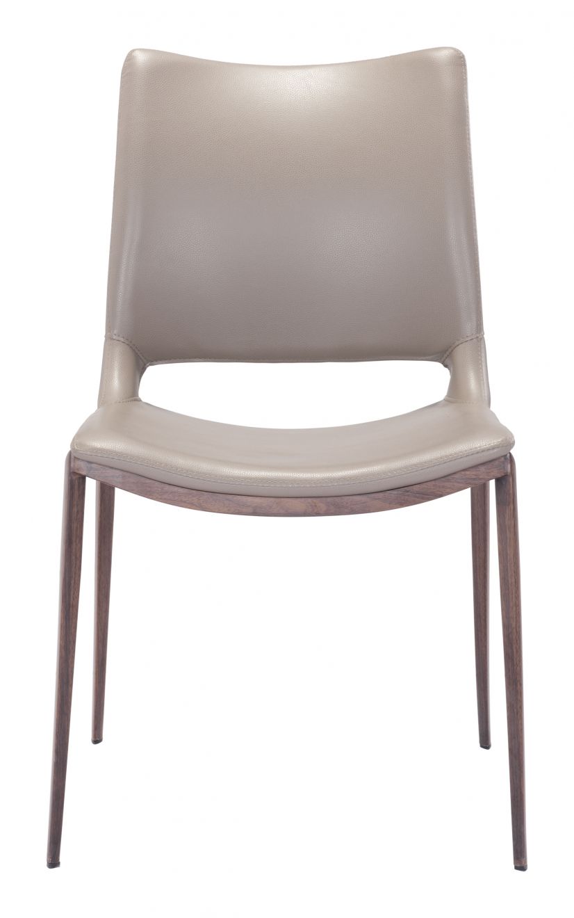 Ace Dining Chair – Brown & Walnut