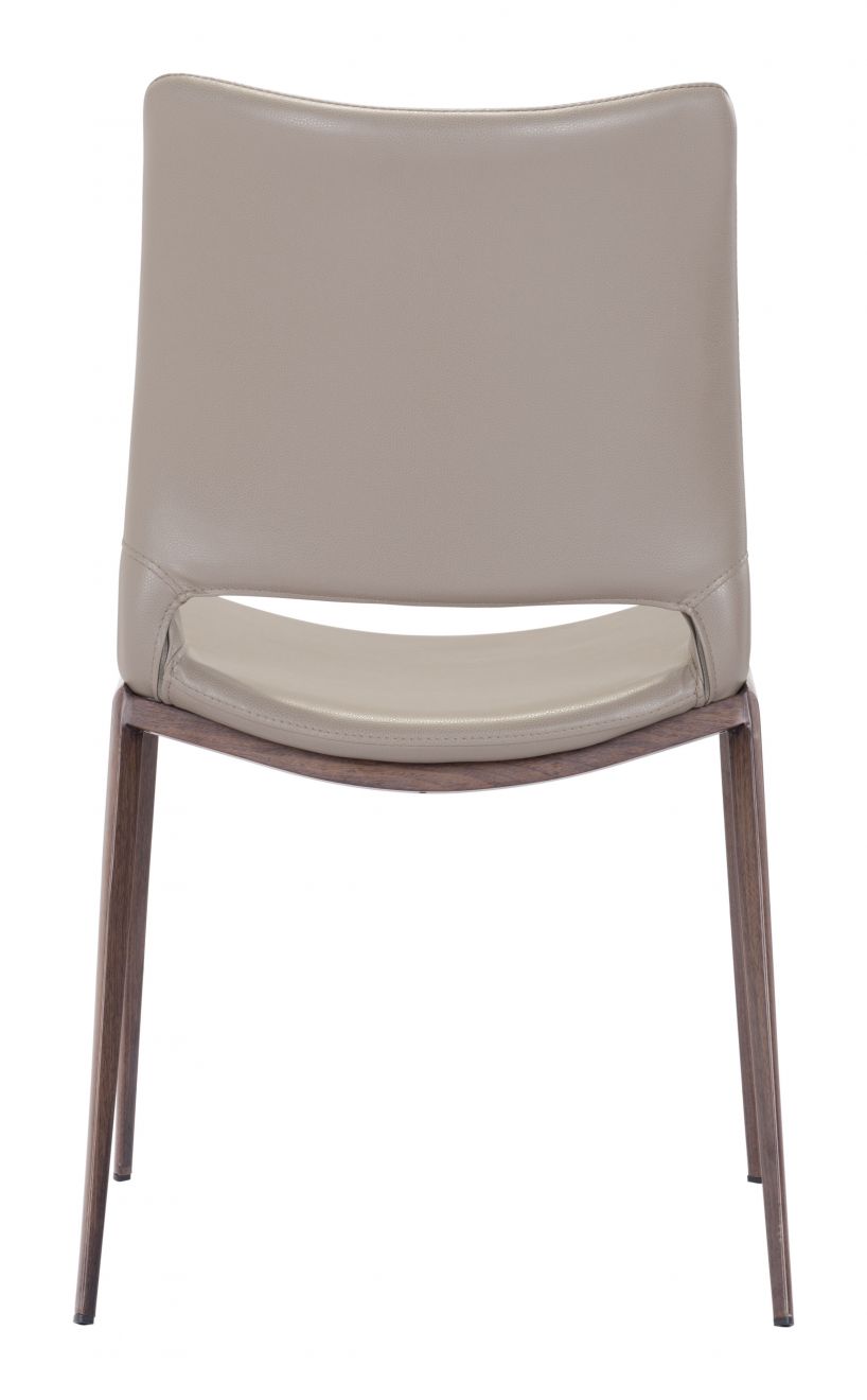 Ace Dining Chair – Brown & Walnut