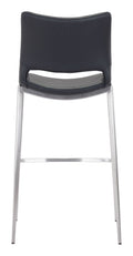 Ace Bar Stool – Black & Silver