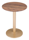 Alto Bistro Table – Brown & Gold